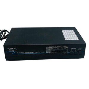 Unika mr-75 75 channel programmable cable tv tuner 120v  serial # 00600121 READ
